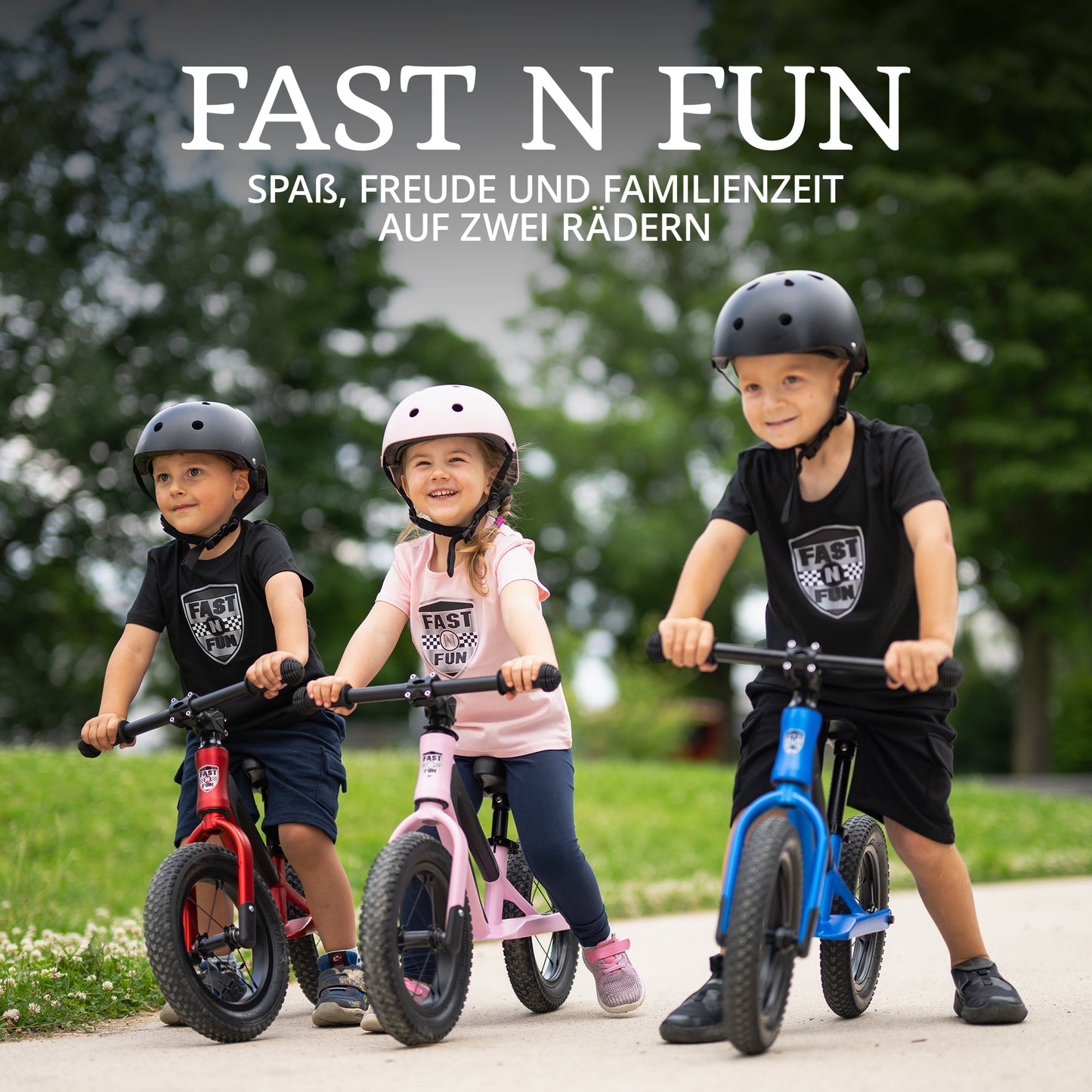 FAST N FUN Laufrad mit Kinderhelm im Set