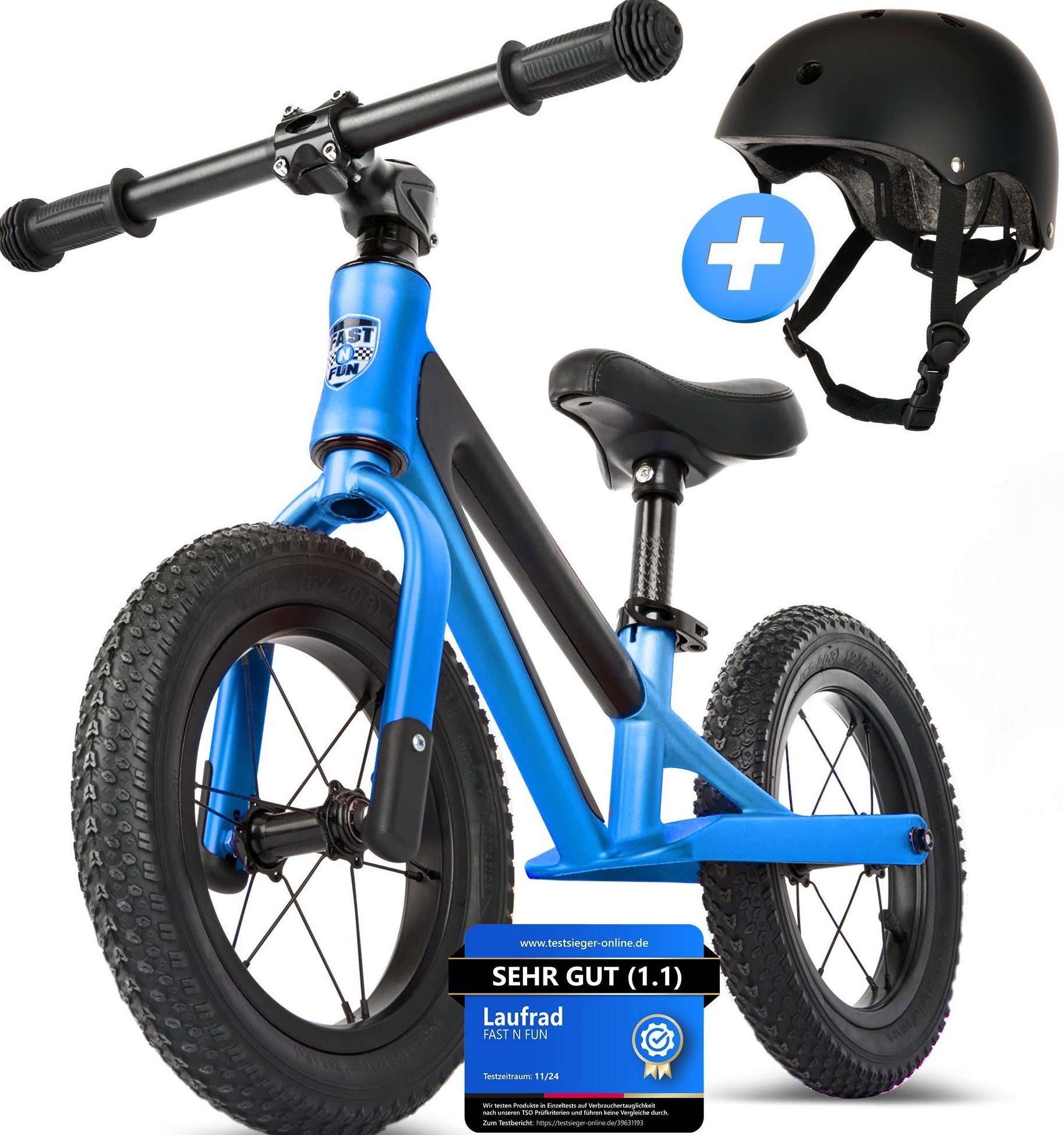 fahrradhelm für laufrad FAST N FUN Laufrad mit Kinderhelm im Set