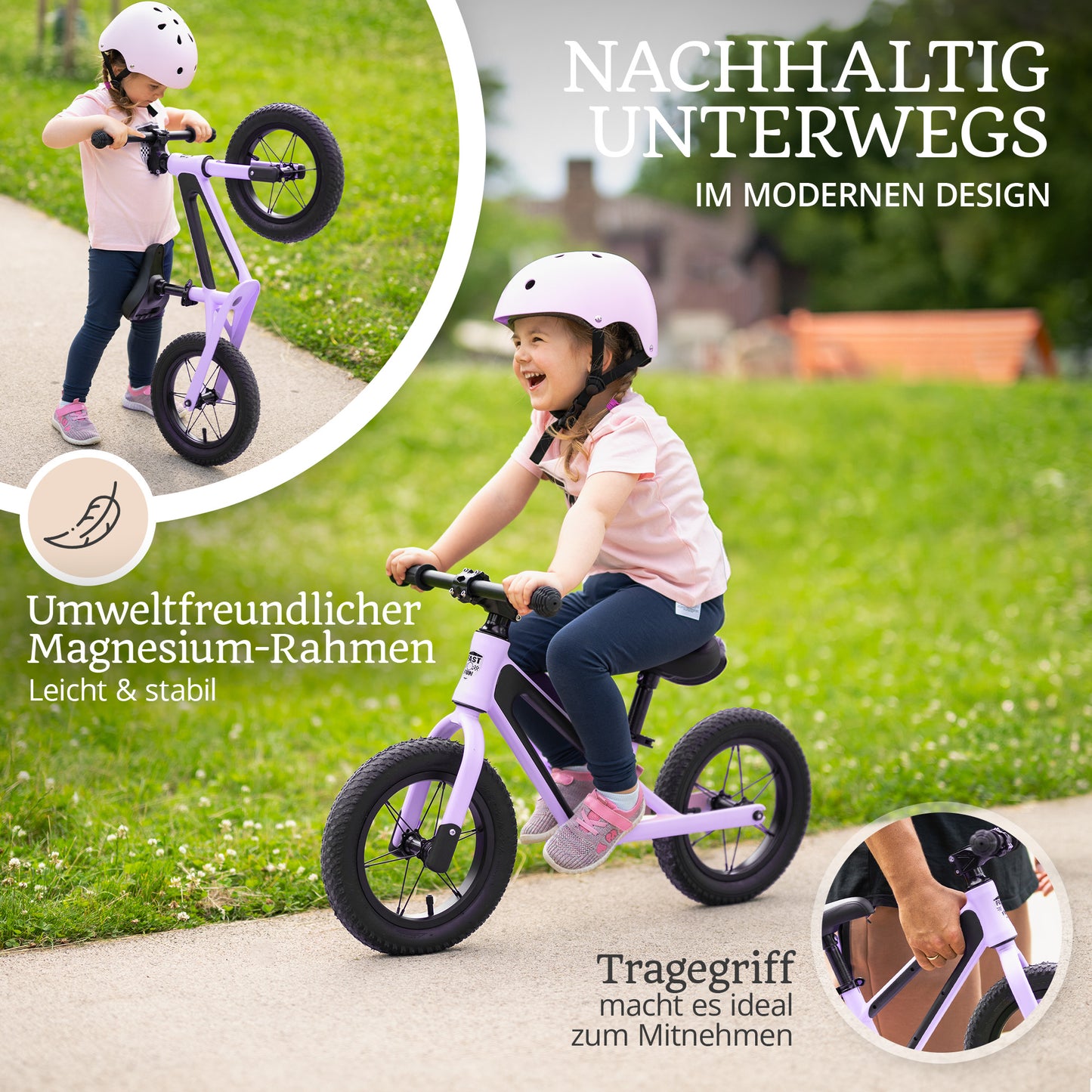 FAST N FUN Laufrad mit Helm im Set