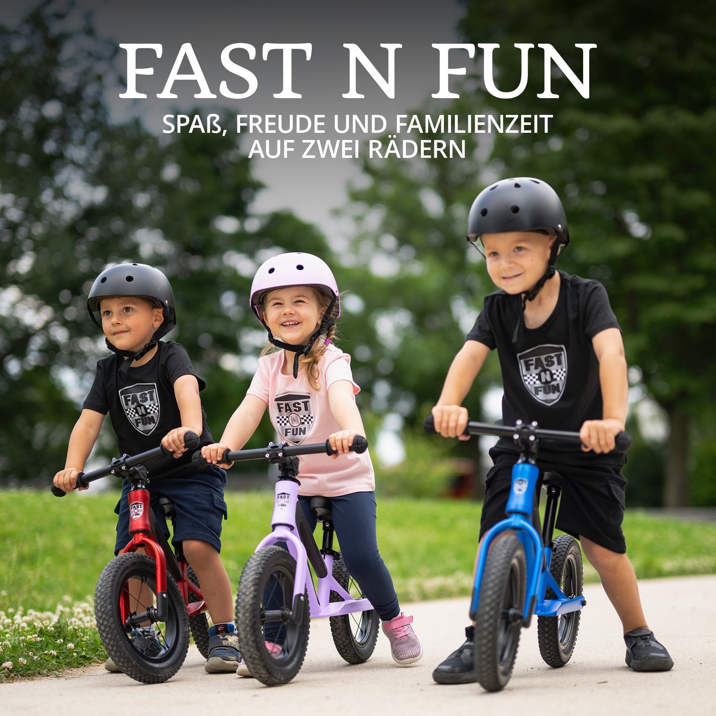 FAST N FUN Laufrad mit Helm im Set