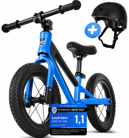 FAST N FUN Laufrad mit Kinderhelm im Set