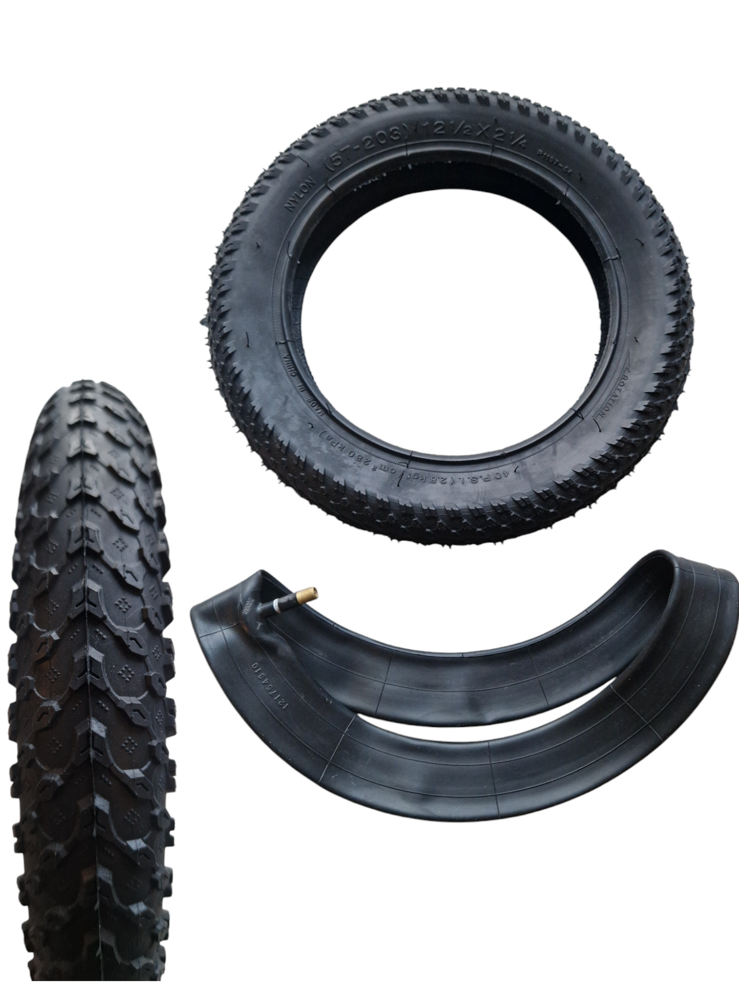 Reifen mit Schlauch 12 Zoll